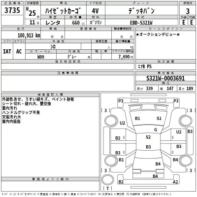 Daihatsu HIJET VAN  с аукциона в Японии