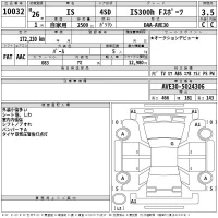 Lexus IS лот № 10032 оценка 3.5  с аукциона в Японии 2