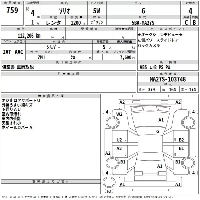 Suzuki SOLIO  с аукциона в Японии