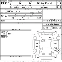 Lexus NX лот № 10036 оценка 3.5  с аукциона в Японии 2