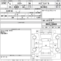 Suzuki HUSTLER лот № 3747 оценка 4.5  с аукциона в Японии 2