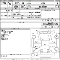 Audi A4 лот № 7207 оценка 4  с аукциона в Японии 2