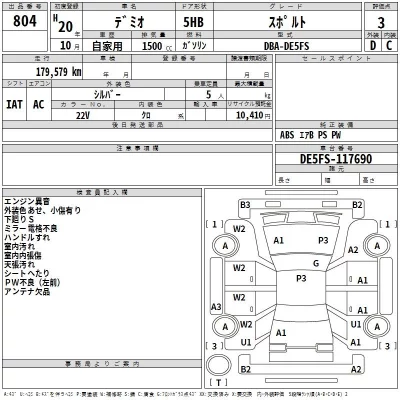 Mazda DEMIO  с аукциона в Японии