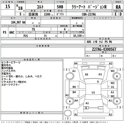 Mitsubishi COLT  с аукциона в Японии