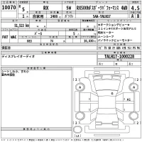 Lexus RX лот № 10070 оценка 4.5  с аукциона в Японии 2