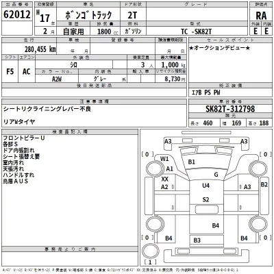 Mazda BONGO  с аукциона в Японии