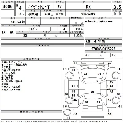 Daihatsu HIJET VAN  с аукциона в Японии
