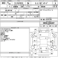 Toyota MARK2 QUALIS лот № 843 оценка 3  с аукциона в Японии 2