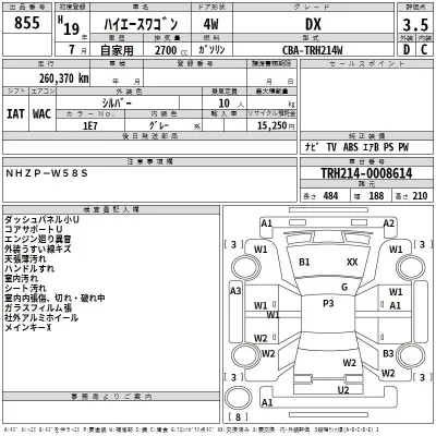 Toyota HIACE  с аукциона в Японии