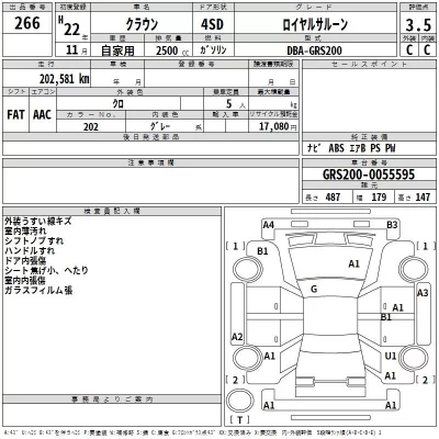 Toyota CROWN  с аукциона в Японии