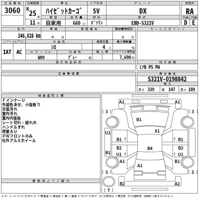 Daihatsu HIJET VAN  с аукциона в Японии