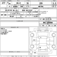 Honda CR-V лот № 277 оценка 3.5  с аукциона в Японии 2