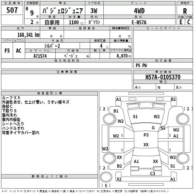 Mitsubishi PAJERO JR  с аукциона в Японии