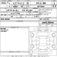 Daihatsu MOVE CANBUS лот № 3111 оценка 5  с аукциона в Японии 2