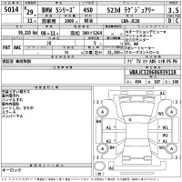 BMW 5-Series лот № 5014 оценка 3.5  с аукциона в Японии 2