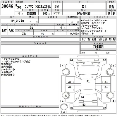 Mazda FLAIR WAGON  с аукциона в Японии