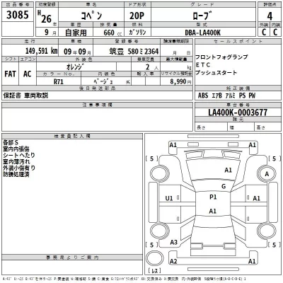 Daihatsu Copen  с аукциона в Японии