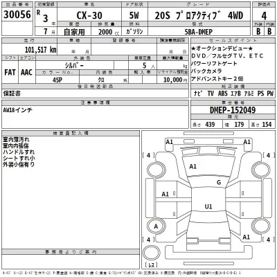 Mazda CX-30  с аукциона в Японии