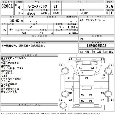 Toyota HIACE TRUCK  с аукциона в Японии