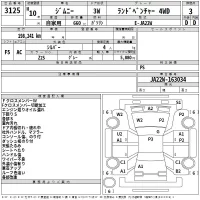 Suzuki JIMNY лот № 3125 оценка 3  с аукциона в Японии 2