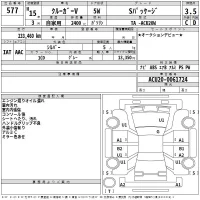 Toyota KLUGER лот № 577 оценка 3.5  с аукциона в Японии 2