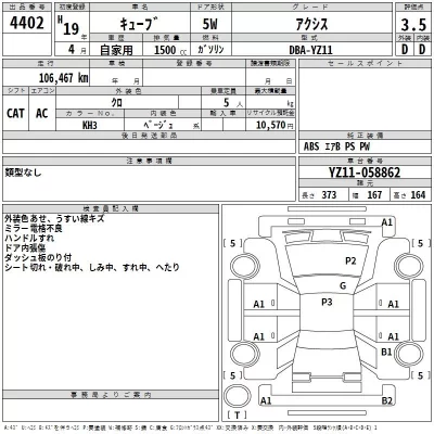 Nissan CUBE  с аукциона в Японии