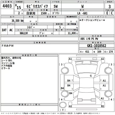 Honda SPIKE  с аукциона в Японии