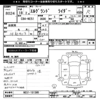 Nissan ELGRAND лот № 8024 оценка R  с аукциона в Японии 11