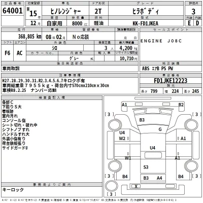 Hino RANGER  с аукциона в Японии