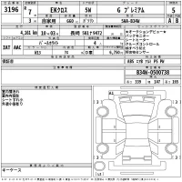 Mitsubishi EK X лот № 3196 оценка 5  с аукциона в Японии 2