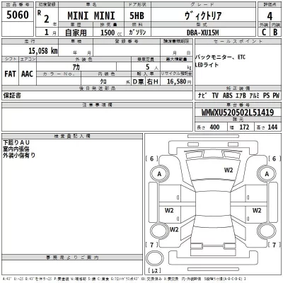 BMW MINI  с аукциона в Японии
