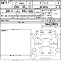Toyota VELLFIRE лот № 80027 оценка 5  с аукциона в Японии 2