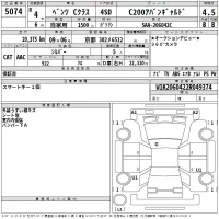 Mercedes-Benz C CLASS лот № 5074 оценка 4.5  с аукциона в Японии 2