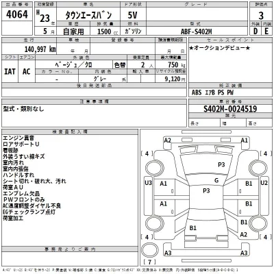 Toyota TOWN ACE VAN  с аукциона в Японии