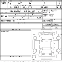 Daihatsu MOVE лот № 3337 оценка S  с аукциона в Японии 2