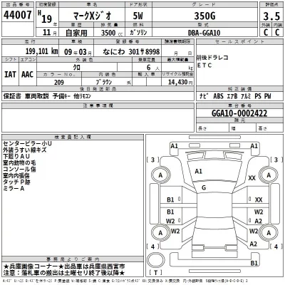 Toyota MARK X ZIO  с аукциона в Японии