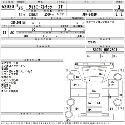 Toyota LITE ACE TRUCK  с аукциона в Японии