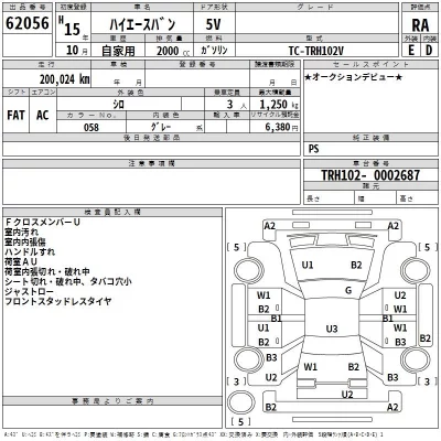 Toyota HIACE VAN  с аукциона в Японии