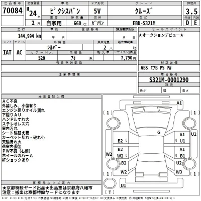 Toyota PIXIS VAN  с аукциона в Японии
