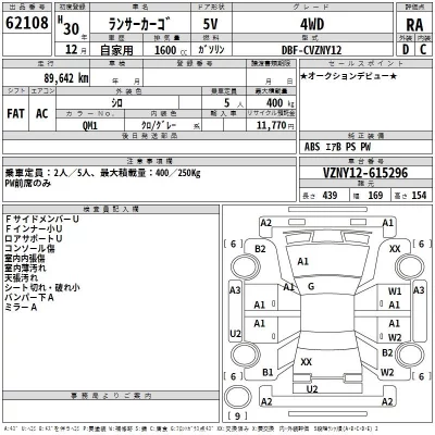Mitsubishi LANCER VAN  с аукциона в Японии