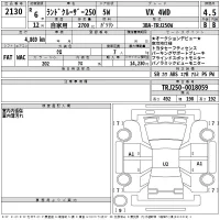 Toyota LAND CRUISER лот № 2130 оценка 4.5  с аукциона в Японии 2