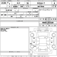 Toyota TANK лот № 2138 оценка 4  с аукциона в Японии 2