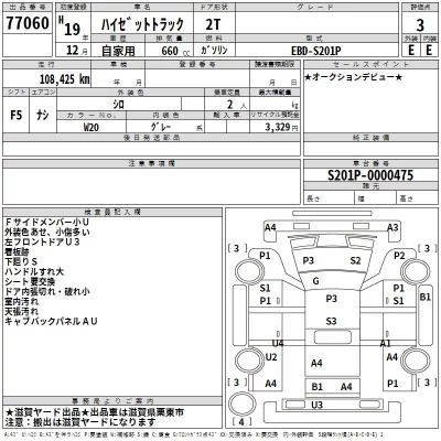 Daihatsu HIJET TRUCK  с аукциона в Японии