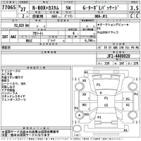 Honda N BOX PLUS лот № 77065 оценка 3.5  с аукциона в Японии 2