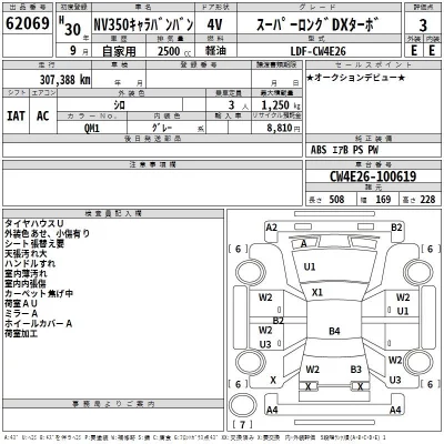 Nissan CARAVAN VAN  с аукциона в Японии