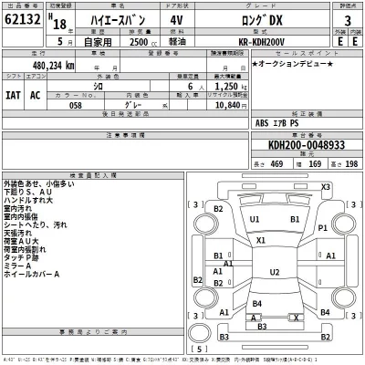 Toyota HIACE VAN  с аукциона в Японии