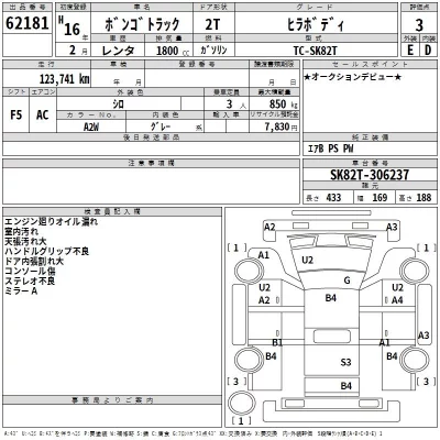 Mazda BONGO  с аукциона в Японии