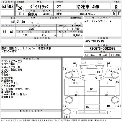 Toyota DYNA  с аукциона в Японии