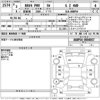 Toyota RAV4 лот № 2574 оценка 4  с аукциона в Японии 2