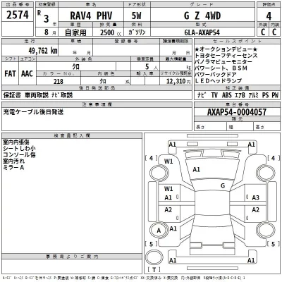 Toyota RAV4  с аукциона в Японии